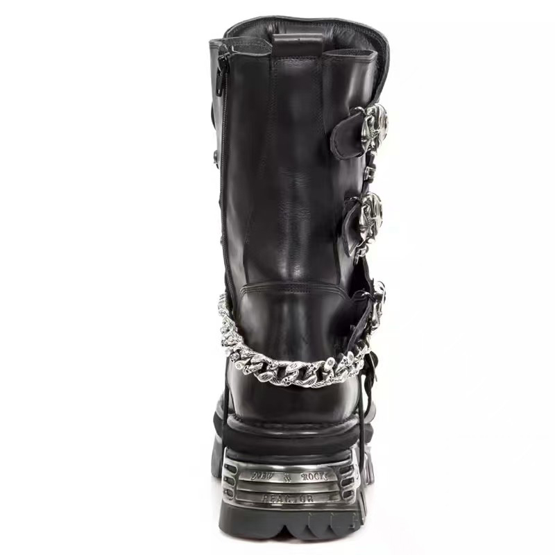 Mode heren lederen motorlaarze - Motorcycle Chain recensie en prijs